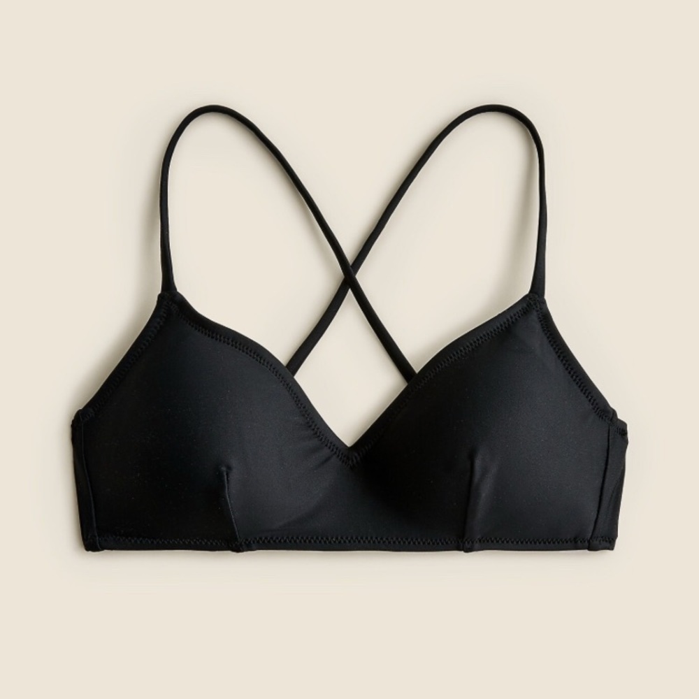 J Crew Cross-back French bikini top